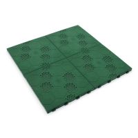 Zelená plastová terasová dlažba Linea Easy (plástev) - délka 39 cm, šířka 39 cm, výška 2,65 cm