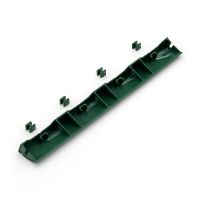 Zelený plastový nájezd pro terasovou dlažbu Linea Easy (plástev) - délka 39 cm, šířka 4,5 cm, výška 2,5 cm