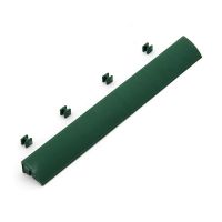 Zelený plastový nájezd pro terasovou dlažbu Linea Easy - 39 x 4,5 x 2,5 cm