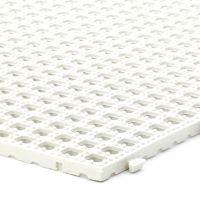 Bílá plastová terasová dlažba Linea Flextile - délka 39 cm, šířka 39 cm, výška 0,8 cm
