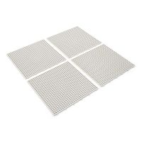 Bílá plastová terasová dlažba Linea Flextile - délka 39 cm, šířka 39 cm, výška 0,8 cm