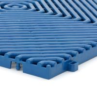 Modrá plastová terasová dlažba Linea Rombo - délka 38,3 cm, šířka 38,3 cm, výška 1,7 cm