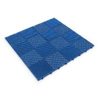 Modrá plastová terasová dlažba Linea Rombo - délka 38,3 cm, šířka 38,3 cm, výška 1,7 cm