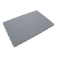 Šedá plastová terasová dlažba Mega Tile - 115,3 x 75,1 x 3,5 cm