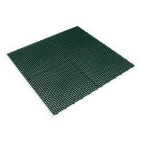 Zelená plastová terasová dlažba Linea Flextile - délka 39 cm, šířka 39 cm, výška 0,8 cm