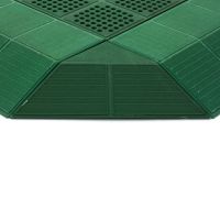 Zelený plastový rohový nájezd pro terasovou dlažbu Linea Combi - výška 4,8 cm - 4 ks