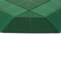 Zelený plastový rohový nájezd pro terasovou dlažbu Linea Combi - výška 4,8 cm - 4 ks