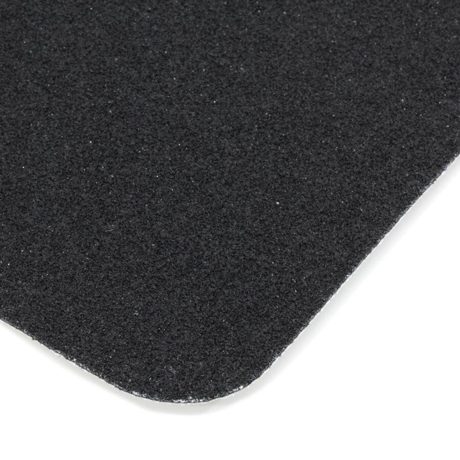 Černá korundová protiskluzová páska (dlaždice) FLOMA Standard - délka 14 cm, šířka 14 cm, tloušťka 0,7 mm