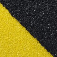 Černo-žlutá korundová protiskluzová páska FLOMA Super Hazard - délka 18,3 m, šířka 5 cm, tloušťka 1 mm