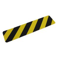 Černo-žlutá korundová protiskluzová páska (pás) FLOMA Super Hazard - 15 x 61 cm tloušťka 1 mm
