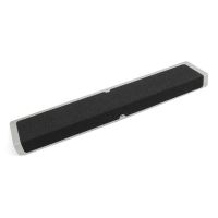 Černý hliníkový protiskluzový nášlap na schody FLOMA Bolt Down Plate - 63,5 x 12 x 4,5 cm a tloušťka 1,6 mm