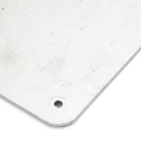 Černý hliníkový protiskluzový nášlap na schody FLOMA BDP - délka 63,5 cm, šířka 12 cm, výška 4,5 cm, tloušťka 1,6 mm