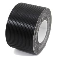 Černá gumová ochranná protiskluzová páska FLOMA Ribbed - 9,15 m x 10 cm a tloušťka 1,7 mm