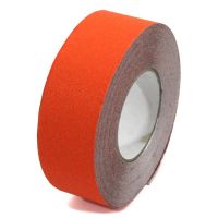 Oranžová korundová protiskluzová páska pro nerovné povrchy FLOMA Conformable - 18,3 x 5 cm tloušťka 1,1 mm