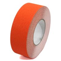 Oranžová korundová protiskluzová páska FLOMA Standard - 18,3 x 5 cm tloušťka 0,7 mm