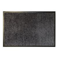 Černá textilní vnitřní čistící antibakteriální vstupní rohož - délka 240 cm, šířka 120 cm a výška 0,9 cm