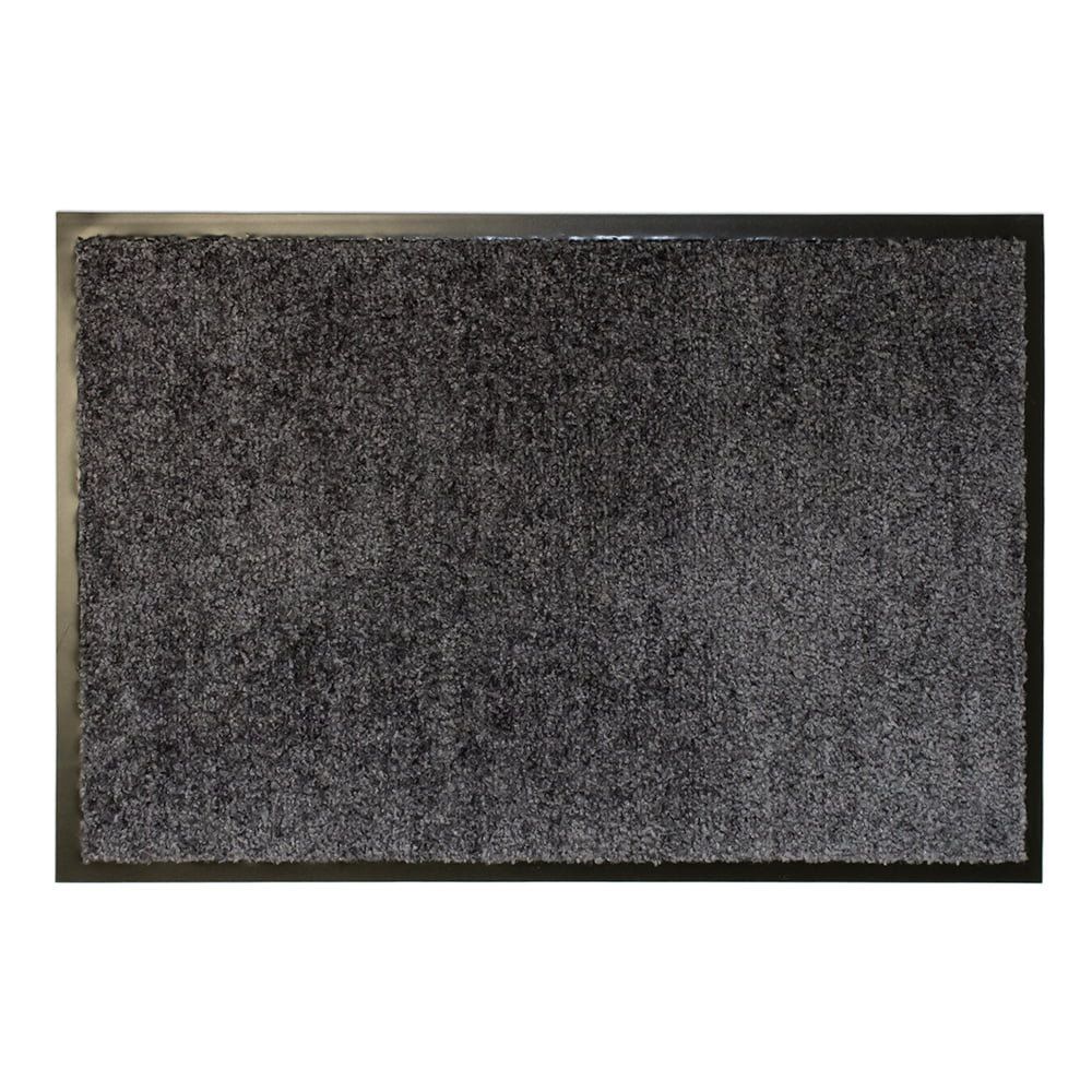 Černá textilní antibakteriální vstupní rohož - délka 240 cm, šířka 120 cm, výška 0,9 cm