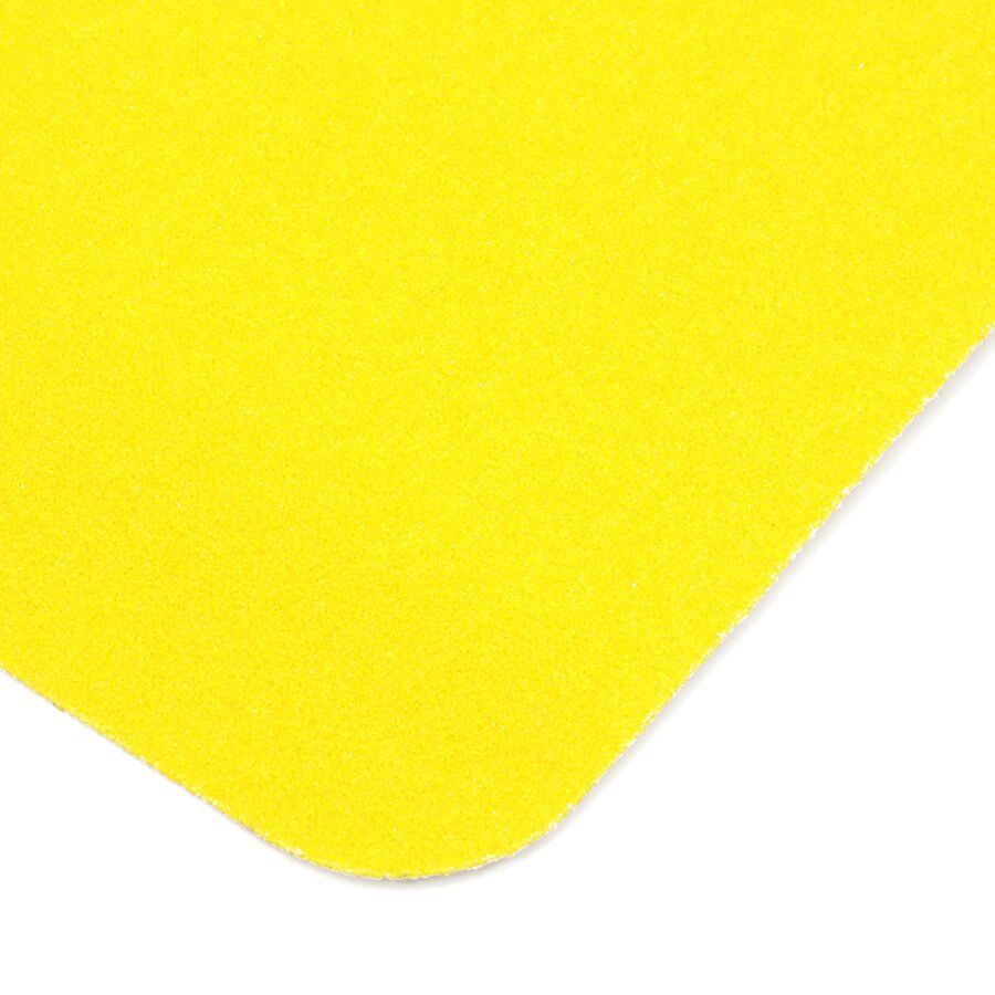 Žlutá korundová protiskluzová páska (pás) FLOMA Standard - délka 15 cm, šířka 61 cm, tloušťka 0,7 mm