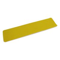 Žlutá korundová protiskluzová páska (pás) FLOMA Super - délka 15 cm, šířka 61 cm, tloušťka 1 mm