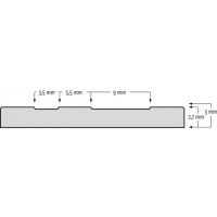 Černá olejivzdorná rohož (metráž) Check ‘n’ Roll - délka 1 cm, šířka 140 cm, výška 0,3 cm