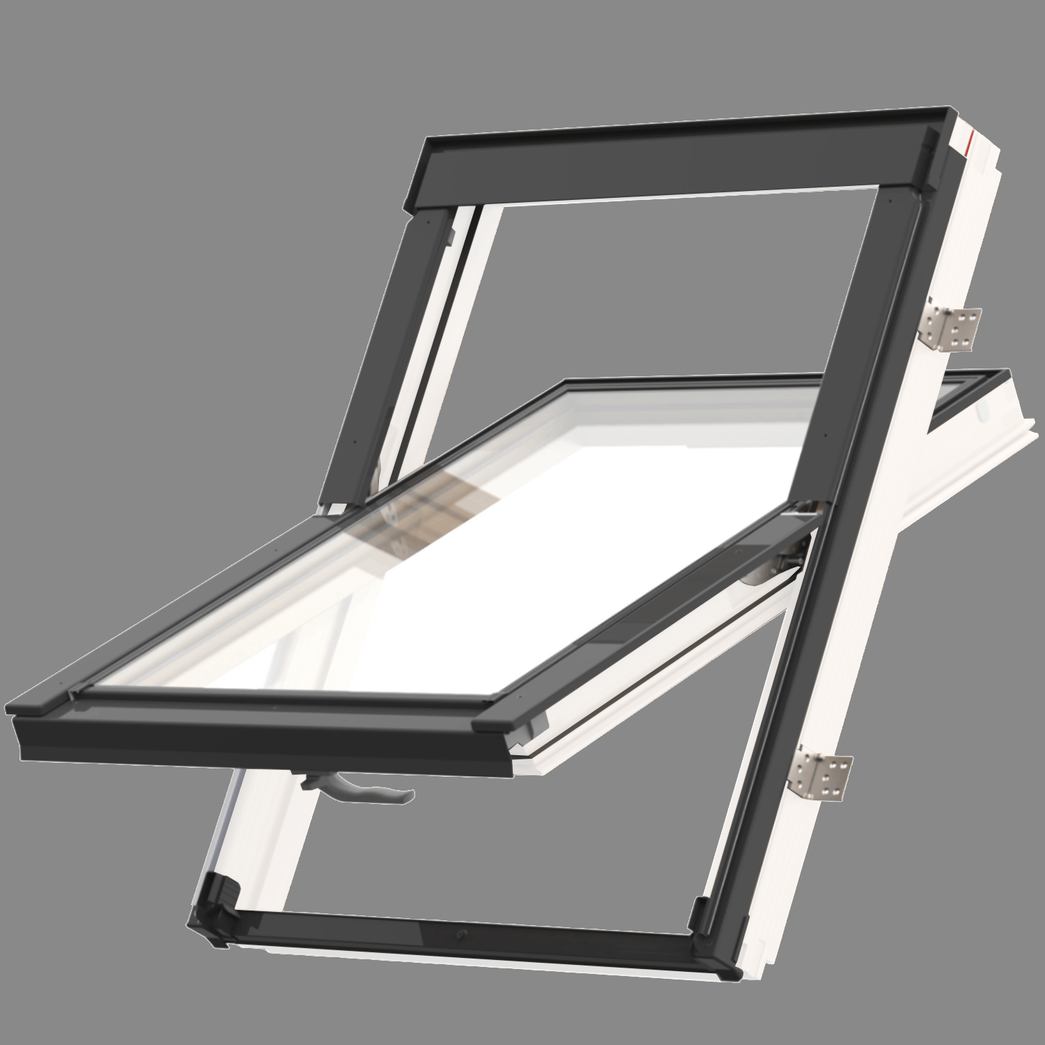 Střešní okno KEYLITE EASY WF WF BW ATG 02 kyvné 55x98 cm dřevo bílá barva3-sklo ATG Ug = 0,8W/m²K