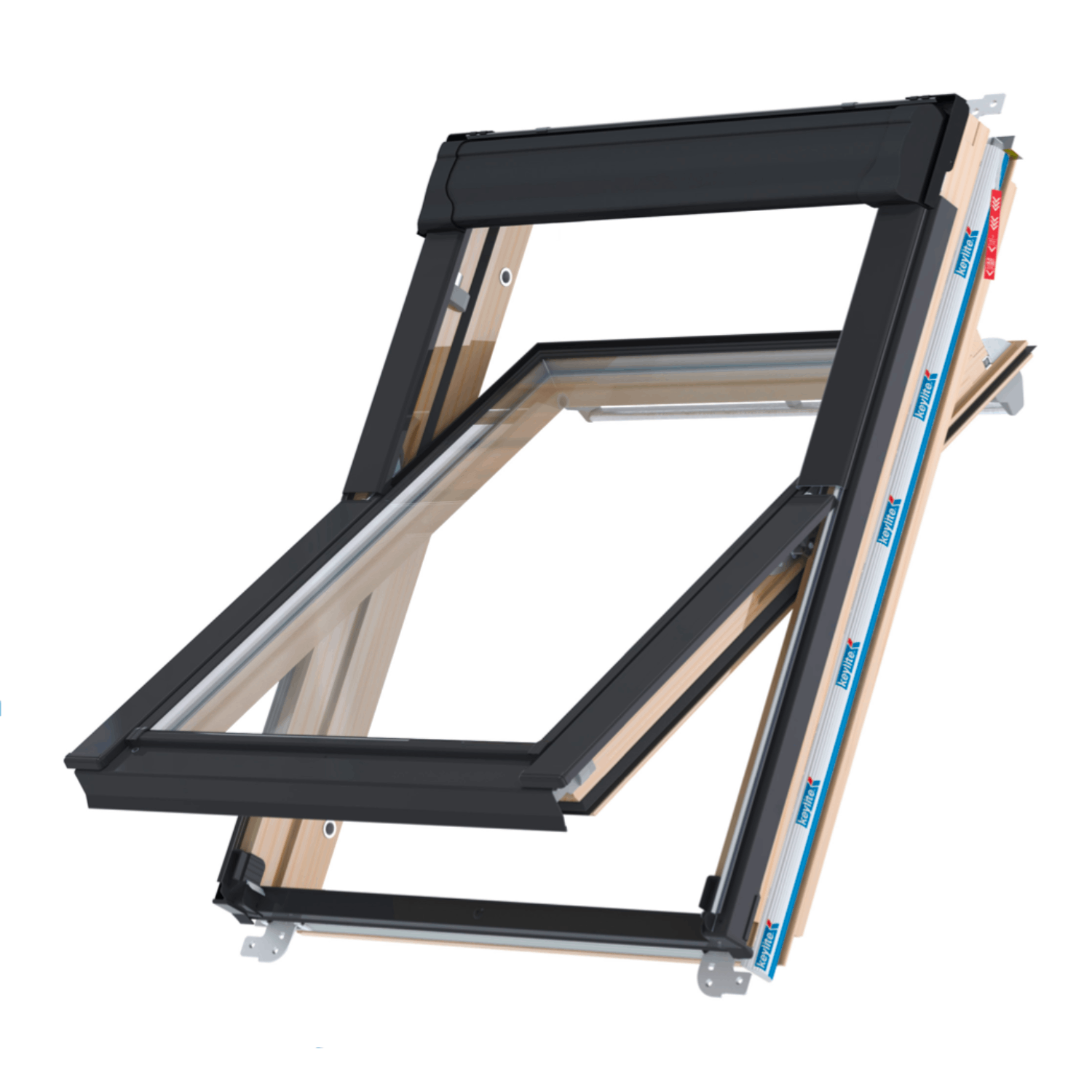 Střešní okno KEYLITE FUTURETHERM TCP T 04 kyvné 78x98 cm dřevo lak 2-sklo Thermal