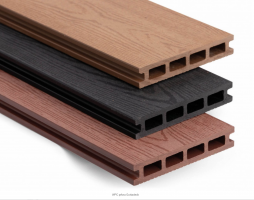 Dřevoplastová deska - tmavě šedá 140x25x2900mm