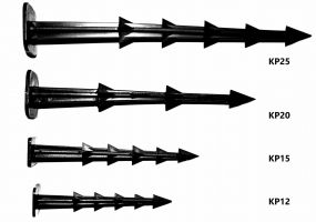 Plastový kotvicí hřeb pro zatravňovací dlažbu FLOMA Stella Bord - délka 15 cm - 100 ks
