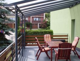 Hliníková pergola Terrassendach Original - 4,26 x 3,06 m - bílá