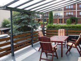 Hliníková pergola Terrassendach Original -3,06 x 3,06 m - antracit