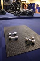 Černá rohož do fitness centra, posilovny - délka 180 cm, šířka 120 cm, výška 1,2 cm