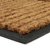 Kokosová čisticí venkovní vstupní rohož FLOMA Stripes - Rectangle - délka 45 cm, šířka 75 cm, výška 2,3 cm