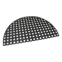 Gumová venkovní vstupní půlkruhová rohož FLOMA Honeycomb Half Round - délka 45 cm, šířka 75 cm, výška 1,6 cm