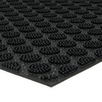Gumová čisticí venkovní vstupní rohož FLOMA Circles - délka 40 cm, šířka 60 cm, výška 0,7 cm