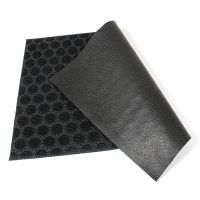 Gumová čisticí venkovní vstupní rohož FLOMA Circles - délka 40 cm, šířka 60 cm, výška 0,7 cm