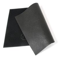 Gumová čisticí venkovní vstupní rohož FLOMA Dog - délka 40 cm, šířka 60 cm, výška 0,8 cm