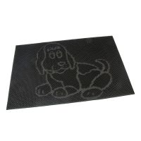 Gumová vstupní kartáčová rohož Dog - 60 x 40 x 0,8 cm
