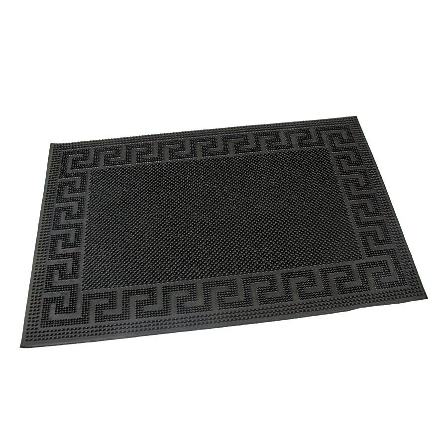 Gumová čisticí venkovní vstupní rohož FLOMA Pins - Deco - délka 40 cm, šířka 60 cm, výška 0,8 cm