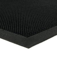 Gumová čisticí venkovní vstupní rohož FLOMA Rubber Brush - délka 40 cm, šířka 60 cm, výška 0,8 cm