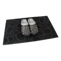 Gumová čisticí venkovní vstupní rohož FLOMA Shoes - délka 45 cm, šířka 75 cm, výška 0,8 cm