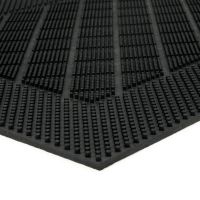 Gumová čisticí venkovní vstupní rohož FLOMA Squares - Rectangle - délka 40 cm, šířka 60 cm, výška 0,7 cm
