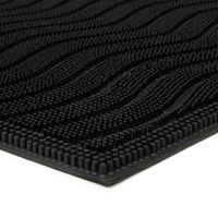 Gumová čisticí venkovní vstupní rohož FLOMA Waves - délka 40 cm, šířka 60 cm, výška 0,9 cm