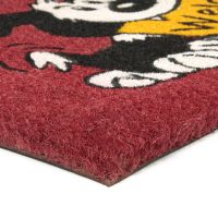 Kokosová venkovní čisticí vstupní rohož FLOMA Welcome - Dog - délka 45 cm, šířka 75 cm, výška 1,7 cm