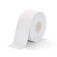 Bílá plastová voděodolná protiskluzová páska FLOMA Super Resilient - 18,3 m x 10 cm a tloušťka 1,3 mm