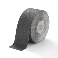 Černá korundová chemicky odolná protiskluzová páska FLOMA Extra Super Chemical Resistant - 18,3 m x 10 cm a tloušťka 1 mm