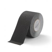 Černá korundová snímatelná protiskluzová páska FLOMA Standard Removable - 18,3 m x 10 cm a tloušťka 0,7 mm
