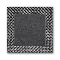 Šedá plastová textilní zátěžová vstupní rohož Modular 9900 - Aqua 75 - 30 x 30 x 2,19 cm