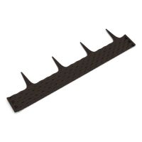 Hnědý plastový zahradní obrubník FLOMA Ratan - délka 80 cm, výška 8 cm