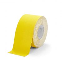Žlutá korundová snímatelná protiskluzová páska FLOMA Standard Removable - 18,3 m x 10 cm a tloušťka 0,7 mm
