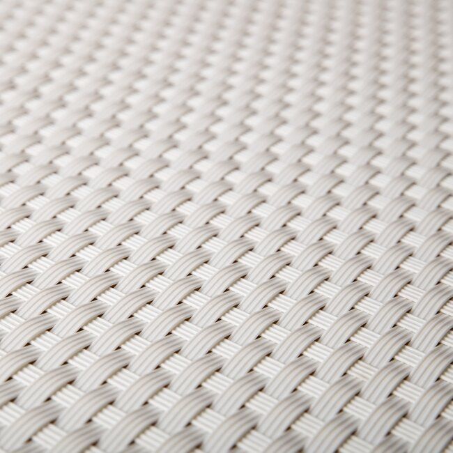 Bílá plastová ratanová stínící rohož "umělý ratan" (role) - délka 500 cm, výška 75 cm